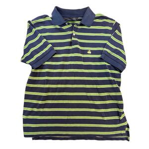 Brooks Brother 346 Men's Small‎ Blue Green Striped Polo